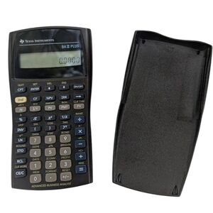 Texas Instruments BA II Plus Financial Calculator With Cover
